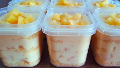 delícia de abacaxi no pote